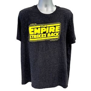 Star Wars The Empire Strikes Back Mad Engine Black Yellow T-Shirt-2XL